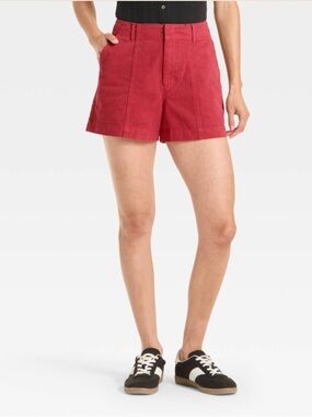Women's High-Rise Trouser Shorts - Universal Thread™ Red 2